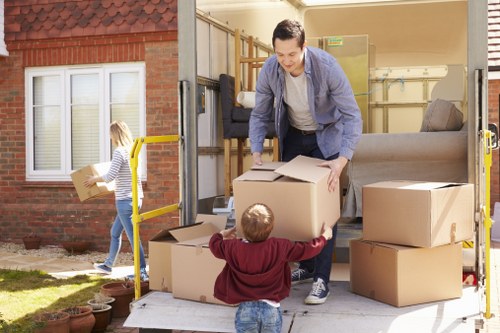 Furniture pick-up for a Surrey home with bulky items ready for collection