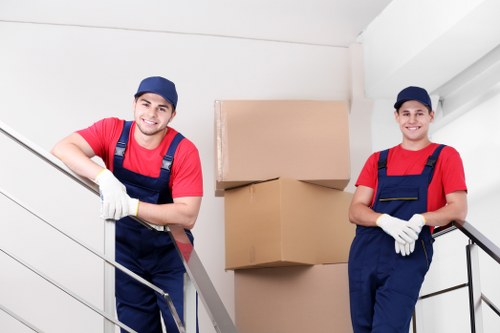 Surrey house movers unloading belongings at a new home