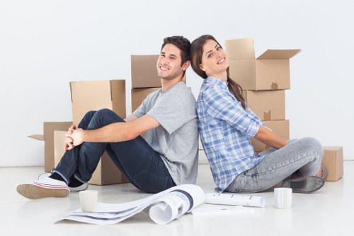 Local movers loading belongings from a Surrey property with care